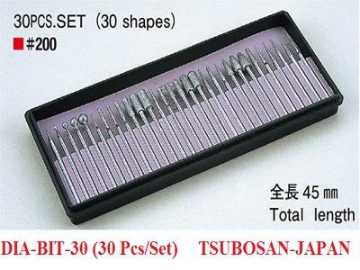 Bộ đầu mài kim cương DIA-BIT-30 (30Pcs/Set) (TSUBOSAN-JAPAN)